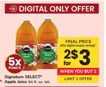 ACME Signature SELECT Apple Juice offer