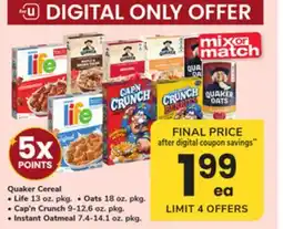 ACME Quaker Cereal offer