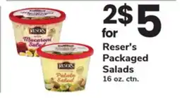ACME Reser's Packaged Salads offer