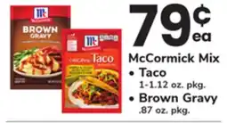 ACME McCormick Mix Taco 1-1.12 oz. pkg., Brown Gravy. 87 oz. pkg offer