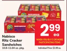 ACME Nabisco Ritz Cracker Sandwiches offer