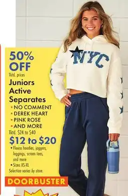 Boscov's Juniors Active Separates offer