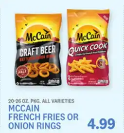 Kings Food Markets MCCAIN FRENCH FRIES OR ONION RINGS offer