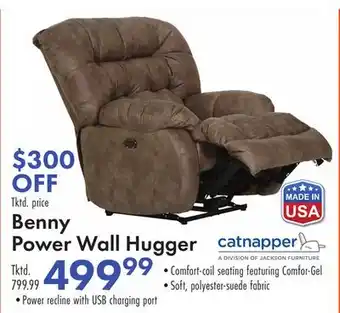 Boscov's Benny Power Wall Hugger offer