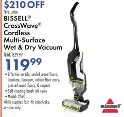 Boscov's BISSELL CrossWave Cordless Multi-Surface Wet & Dry Vacuum offer