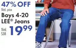 Boscov's Boys 4-20 LEE Jeans offer