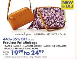Boscov's Fall Minibags offer