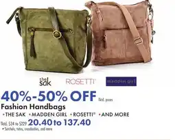 Boscov's Fashion Handbags offer