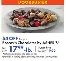 Boscov's Boscov's Chocolates by ASHER'S Tktd offer