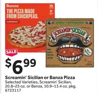 Stop&Shop Screamin' Sicilian or Banza Pizza offer