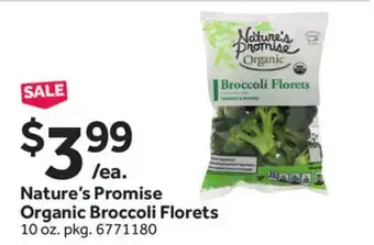 Stop&Shop Nature's Promise Organic Broccoli Florets offer