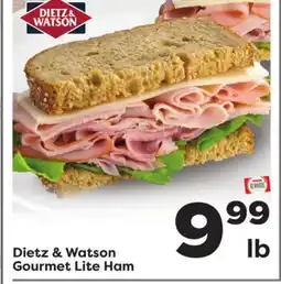 Weis Markets Dietz & Watson Gourmet Lite Ham offer