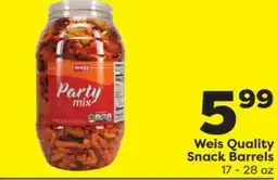 Weis Markets Weis Quality Snack Barrels offer