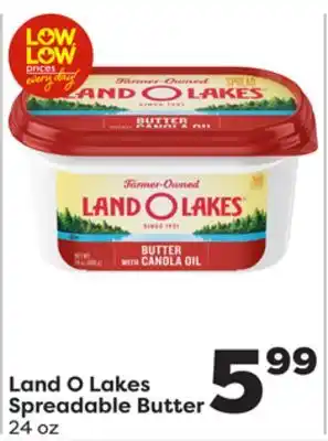 Weis Markets Land O Lakes Spreadable Butter offer