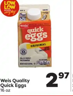 Weis Markets Weis Quality Quick Eggs offer