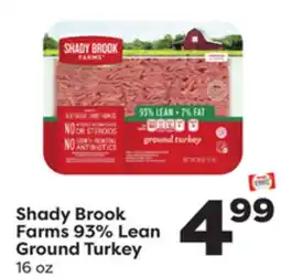 Weis Markets Shady Brook Farms 93% Lean Ground Turkey offer
