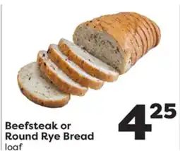 Weis Markets Beefsteak or Round Rye Bread offer