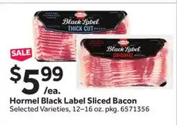 Stop&Shop Hormel Black Label Sliced Bacon offer