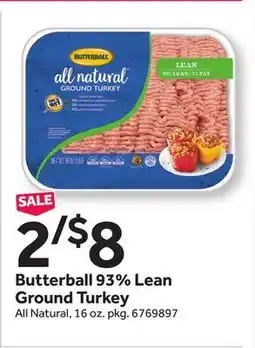 Stop&Shop Butterball 93% Lean Ground Turkey offer