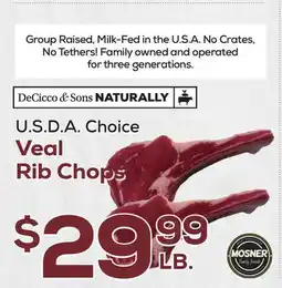 DeCicco & Sons Veal Rib Chops offer