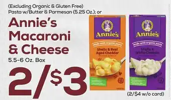 DeCicco & Sons Annie's Macaroni & Cheese 5.5-6 Oz. Box offer