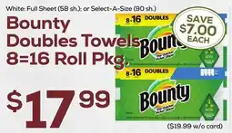 DeCicco & Sons Bounty Doubles Towels offer