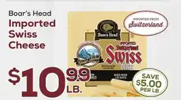 DeCicco & Sons Boar's Head Imported Swiss Cheese offer