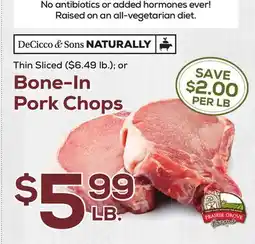 DeCicco & Sons Bone-In Pork Chops offer