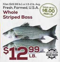 DeCicco & Sons Whole Striped Bass offer