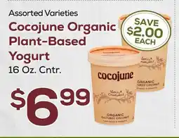 DeCicco & Sons Cocojune Organic Plant-Based Yogurt offer