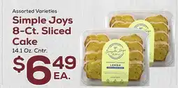 DeCicco & Sons Simple Joys 8-Ct. Sliced Cake offer