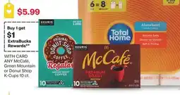 CVS ANY McCafé, Green Mountain or Donut Shop K-Cups 10 ct offer
