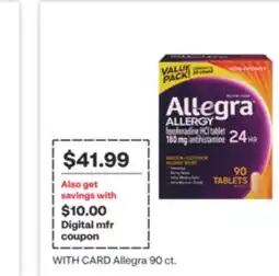 CVS Allegra 90 ct offer