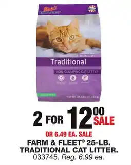 FARM & FLEET 25-LB TRADITIONAL CAT LITTER