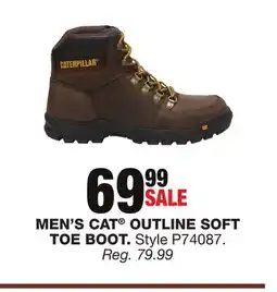 Blain's Farm & Fleet MEN'S CAT OUTLINE SOFT TOE BOOT offer
