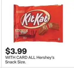 CVS ALL Hershey's Snack Size offer