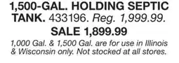 Blain's Farm & Fleet 1500 GAL HOLDING SEPTIC TANK offer