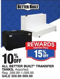 ALL BETTER BUILT TRANSFER TANKS
