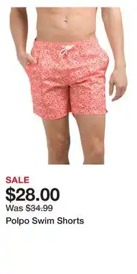 TJ Maxx Polpo Swim Shorts offer
