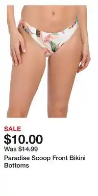 TJ Maxx Paradise Scoop Front Bikini Bottoms offer