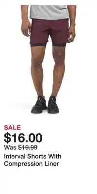 TJ Maxx Interval Shorts With Compression Liner offer