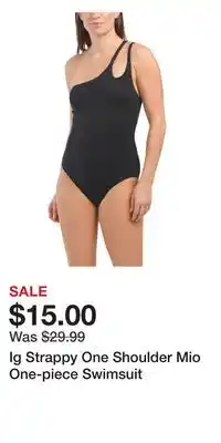 TJ Maxx Ig Strappy One Shoulder Mio One-piece Swimsuit offer