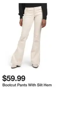 TJ Maxx Bootcut Pants With Slit Hem offer