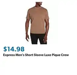 Sam's Club Express Men's Short Sleeve Luxe Pique Crew offer