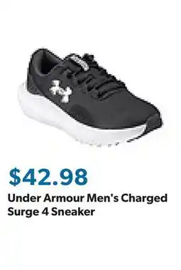 Sam's Club Under Armour Men's Charged Surge 4 Sneaker offer