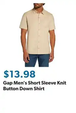 Sam's Club Gap Men's Short Sleeve Knit Button Down Shirt offer