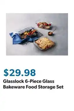 Sam's Club Glasslock 6-Piece Glass Bakeware Food Storage Set offer