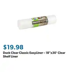 Sam's Club Duck Clear Classic EasyLiner – 18x30' Clear Shelf Liner offer