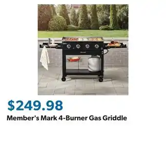 Sam's Club Member's Mark 4-Burner Gas Griddle offer