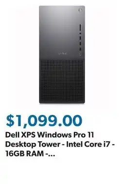 Sam's Club Dell XPS Windows Pro 11 Desktop Tower - Intel Core i7 - 16GB RAM - 1TB SSD offer